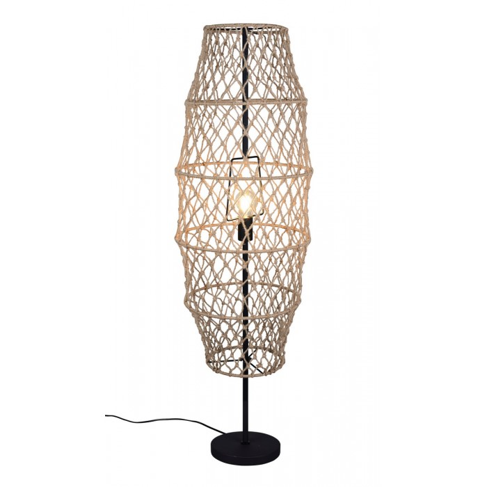 Rl Lampa Podłogowa Hive R41681036 Czarny, Naturalny