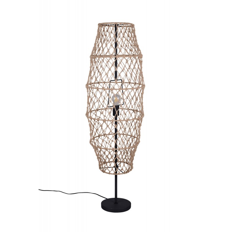 Rl Lampa Podłogowa Hive R41681036 Czarny, Naturalny