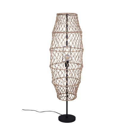 Rl Lampa Podłogowa Hive R41681036 Czarny, Naturalny