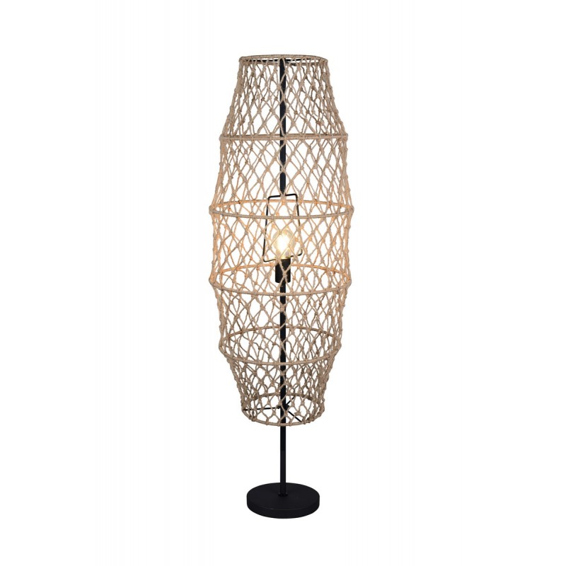 Rl Lampa Podłogowa Hive R41681036 Czarny, Naturalny
