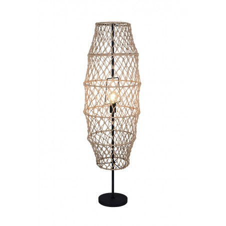 Rl Lampa Podłogowa Hive R41681036 Czarny, Naturalny