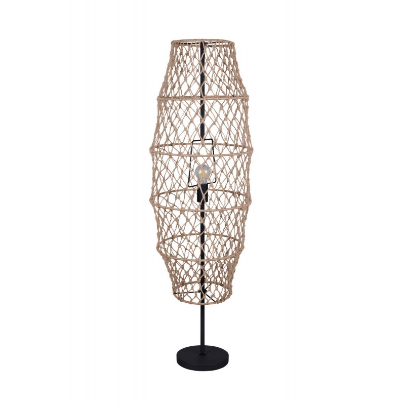 Rl Lampa Podłogowa Hive R41681036 Czarny, Naturalny