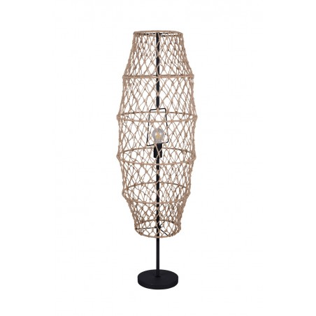 Rl Lampa Podłogowa Hive R41681036 Czarny, Naturalny