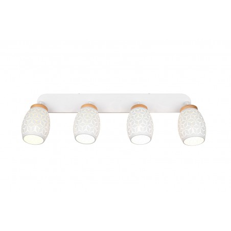 Rl Reflektor Sufitowy Bidar R81574031 Biały, Drewno Jasne I Ciemne