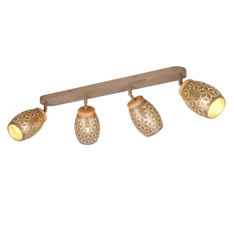 Rl Reflektor Sufitowy Bidar R81574065 Brązowy I Odcienie Brązu, Brązowy I Odcienie Brązu