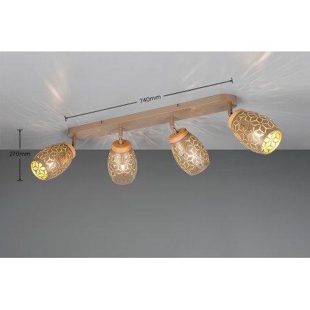 Rl Reflektor Sufitowy Bidar R81574065 Brązowy I Odcienie Brązu, Brązowy I Odcienie Brązu