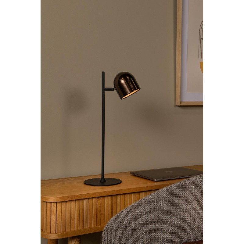 Lucide Lampa Biurkowa Skanska Rech 03649/03/96 Brązowy I Odcienie Brązu, Czarny