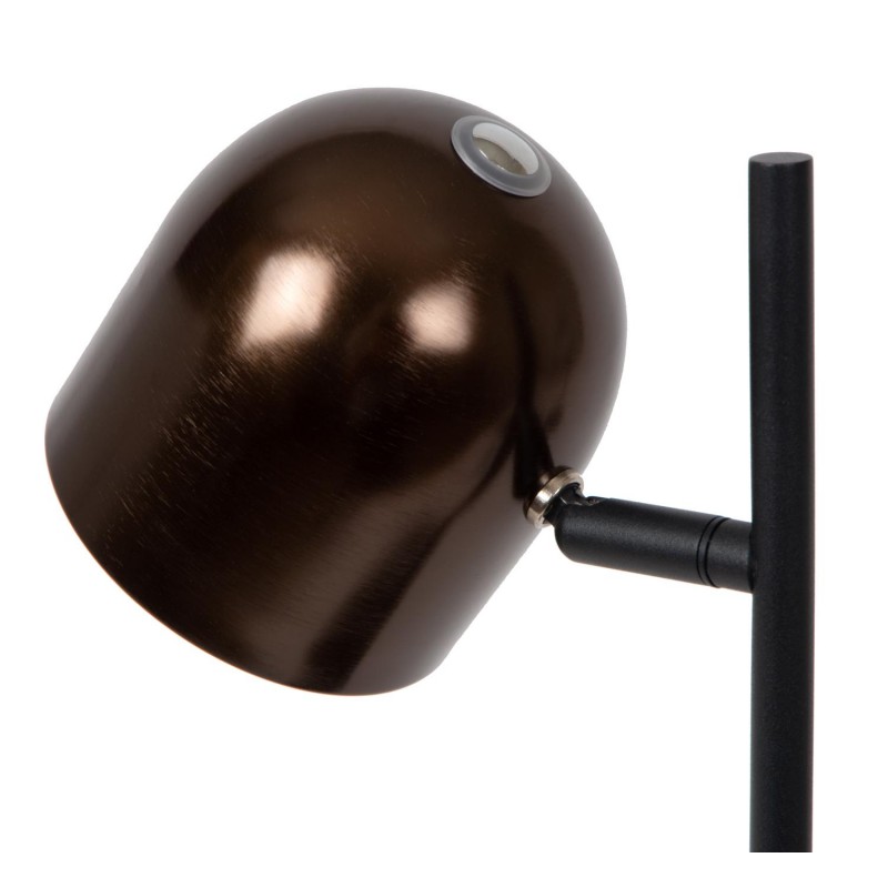 Lucide Lampa Biurkowa Skanska Rech 03649/03/96 Brązowy I Odcienie Brązu, Czarny