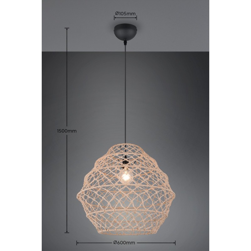 Rl Lampa Wisząca Nowoczesna Hive R31681036 Czarny, Naturalny