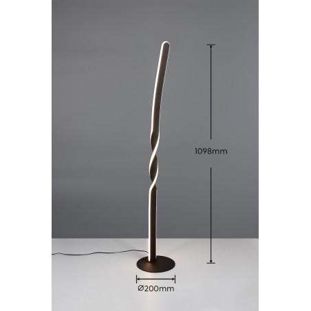 Rl Lampa Podłogowa Ginko R45791132 Czarny