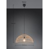 Rl Lampa Wisząca Nowoczesna Paulette R36141026 Czarny, Brązowy I Odcienie Brązu