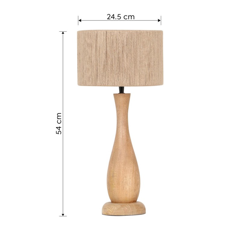 Trio Lampa Stołowa Toba 567200130 Naturalny, Naturalny