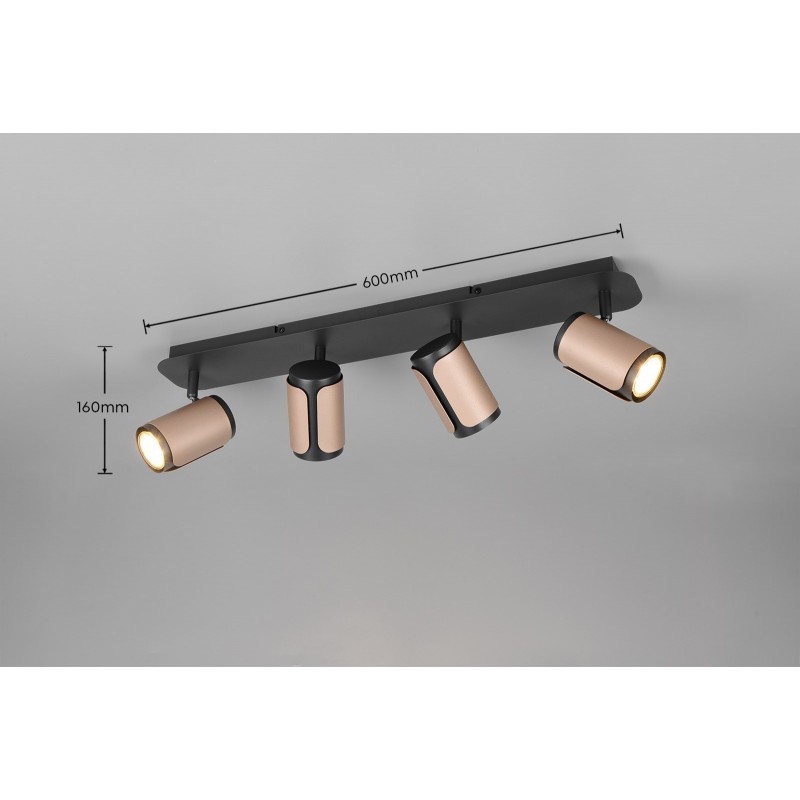 Trio Reflektor Sufitowy Gillan 814500465 Brązowy I Odcienie Brązu