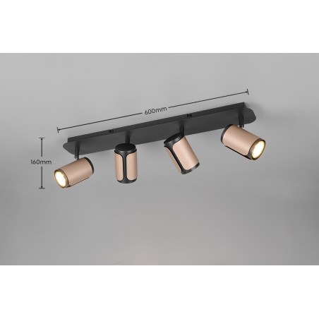 Trio Reflektor Sufitowy Gillan 814500465 Brązowy I Odcienie Brązu