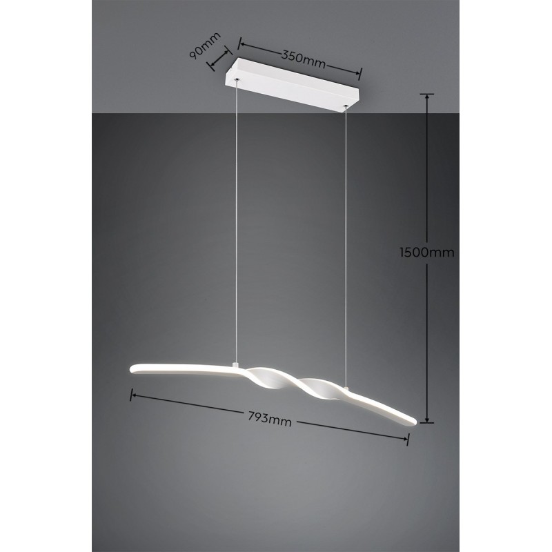 Rl Lampa Wisząca Led Nowoczesna Ginko R35791131 Biały