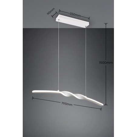 Rl Lampa Wisząca Led Nowoczesna Ginko R35791131 Biały