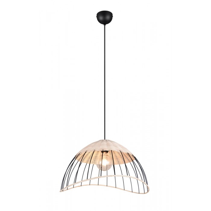 Rl Lampa Wisząca Nowoczesna Sandrine R36211032 Czarny, Naturalny