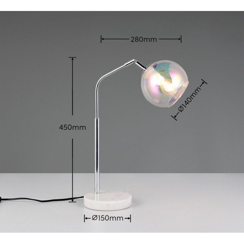 Trio Lampa Stołowa Paxton 516900106 Srebrny I Odcienie Srebra