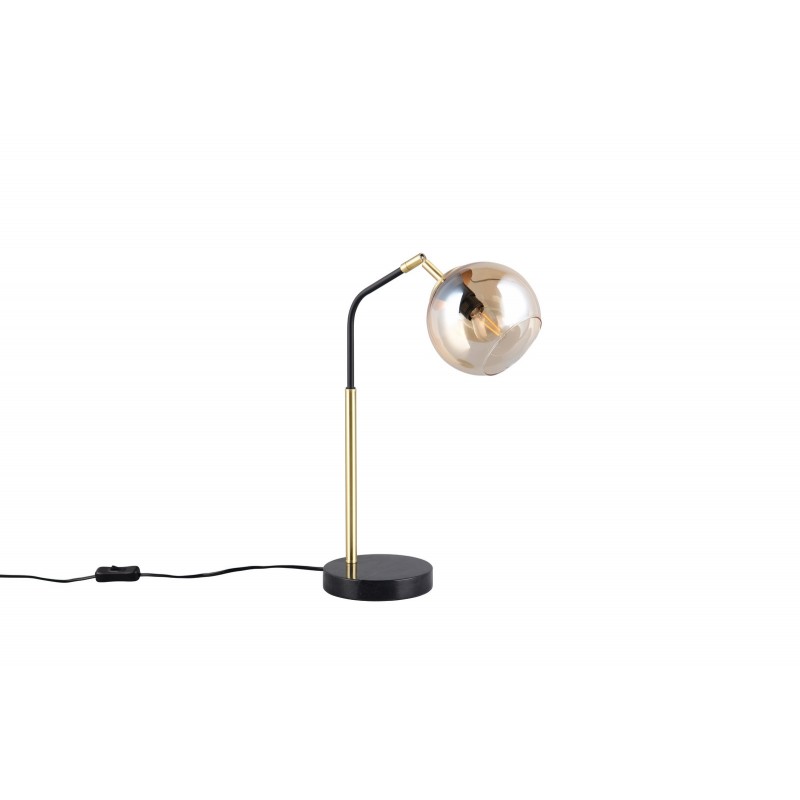 Trio Lampa Stołowa Paxton 516900180 Złoty I Odcienie Złota, Czarny