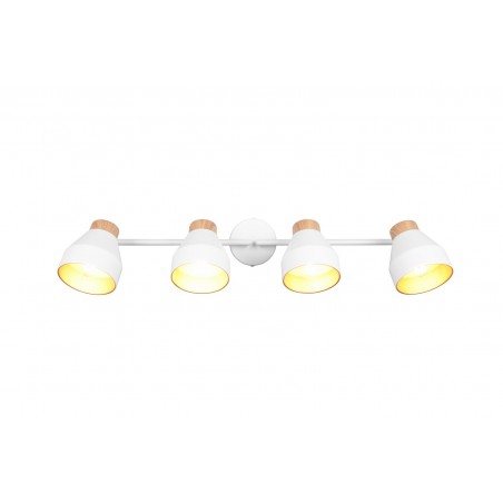 Rl Reflektor Sufitowy Valentin R81924031 Biały, Drewno Jasne I Ciemne