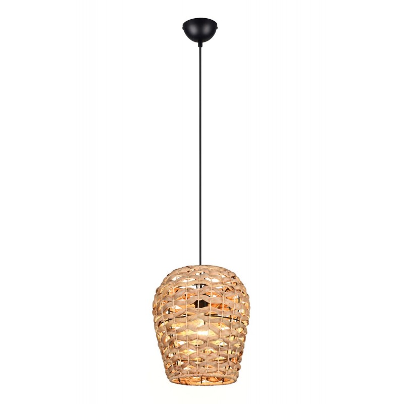 Rl Lampa Wisząca Nowoczesna Jean R36221036 Czarny, Naturalny
