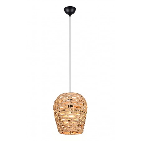 Rl Lampa Wisząca Nowoczesna Jean R36221036 Czarny, Naturalny
