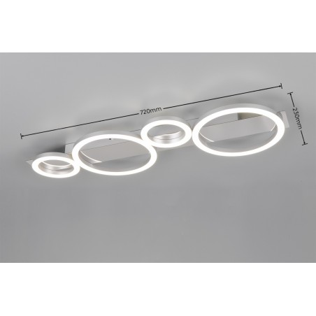 Rl Lampa Natynkowa Led Lumos R64821106 Srebrny I Odcienie Srebra