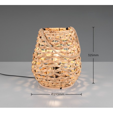 Rl Lampa Stołowa Jean R56221036 Czarny, Naturalny