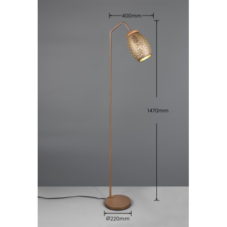 Rl Lampa Podłogowa Bidar R41571065 Brązowy I Odcienie Brązu