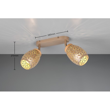 Rl Reflektor Ścienny Bidar R81572065 Brązowy I Odcienie Brązu, Brązowy I Odcienie Brązu