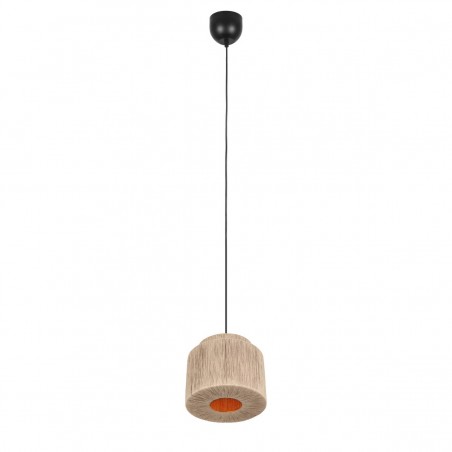 Trio Lampa Wisząca Nowoczesna Smilla 366800136 Naturalny, Czarny