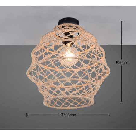 Rl Lampa Natynkowa Hive R61681036 Czarny, Naturalny