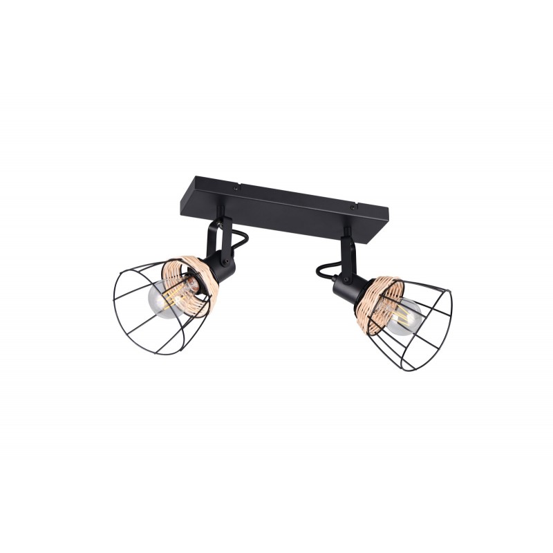 Rl Reflektor Ścienny Jerome R86232032 Czarny, Naturalny