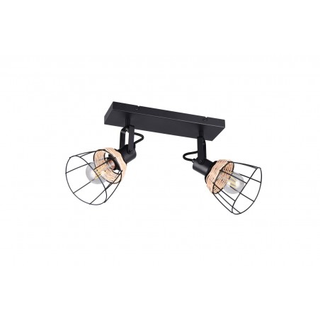 Rl Reflektor Ścienny Jerome R86232032 Czarny, Naturalny