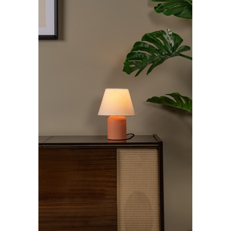 Lucide Lampa Stołowa Macia 06527/01/55 Brązowy I Odcienie Brązu, Beżowy