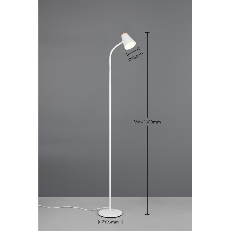 Rl Lampa Podłogowa Pongo R45831101 Biały