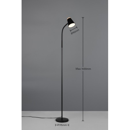 Rl Lampa Podłogowa Pongo R45831102 Czarny