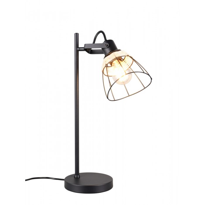 Rl Lampa Stołowa Jerome R56231032 Czarny, Naturalny