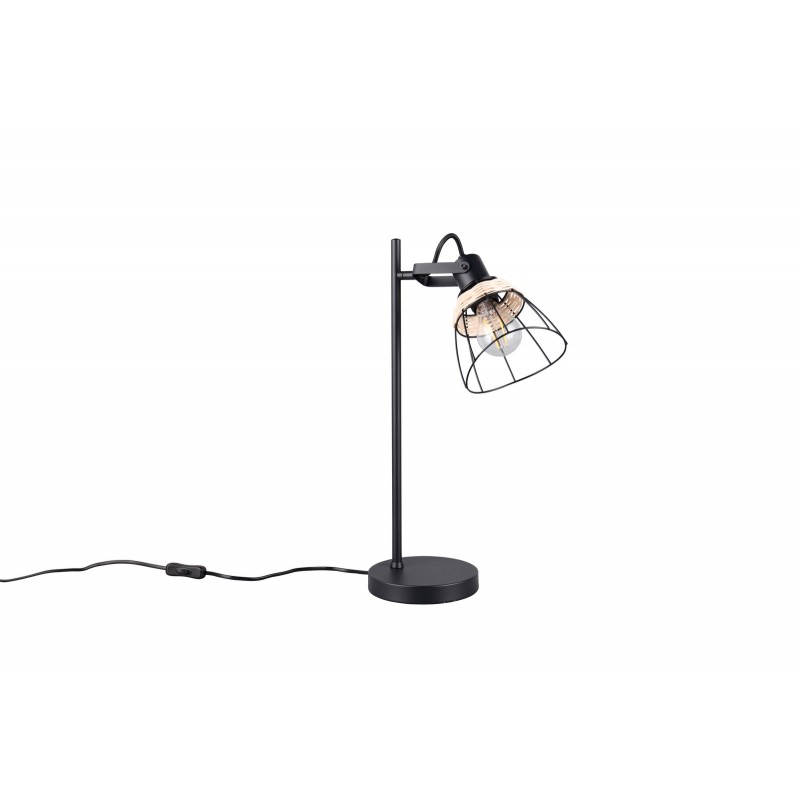 Rl Lampa Stołowa Jerome R56231032 Czarny, Naturalny