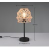 Rl Lampa Stołowa Hive R51681036 Czarny, Naturalny