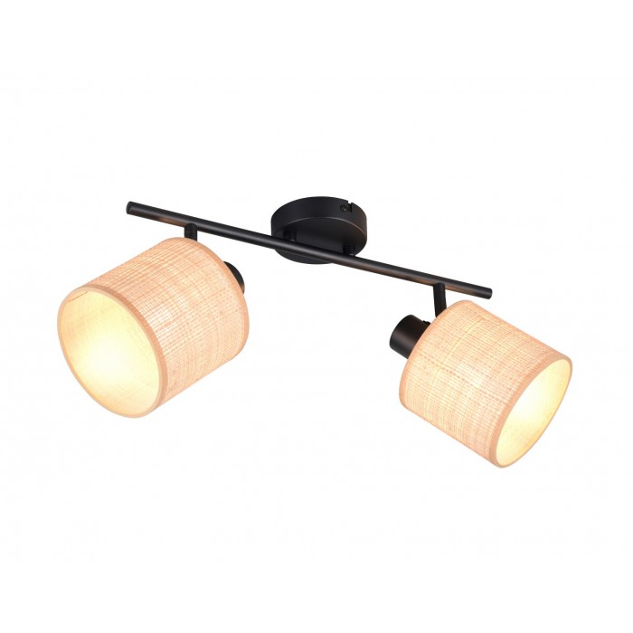 Rl Reflektor Ścienny Aimee R81852036 Czarny, Naturalny