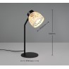 Rl Lampa Stołowa Laurent R56091032 Czarny, Naturalny
