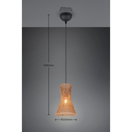 Rl Lampa Wisząca Nowoczesna Bijou R31831026 Czarny, Brązowy I Odcienie Brązu