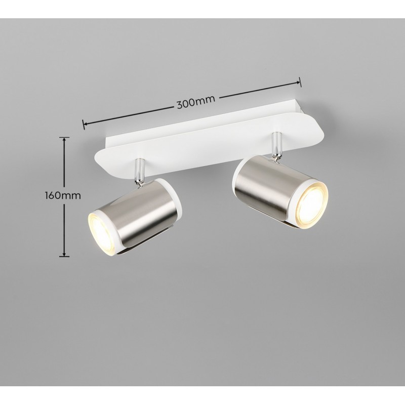 Trio Reflektor Ścienny Gillan 814500207 Srebrny I Odcienie Srebra