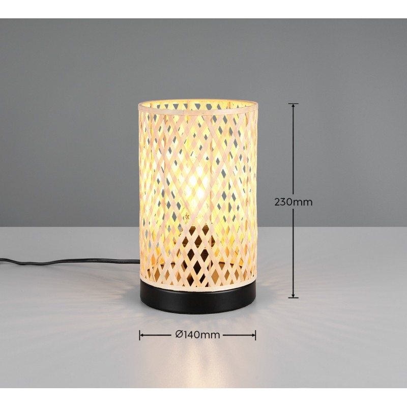 Rl Lampa Stołowa Laurent R56091932 Czarny, Naturalny