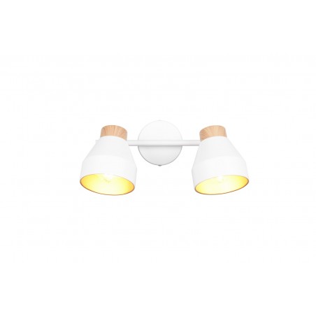 Rl Reflektor Ścienny Valentin R81922031 Biały, Drewno Jasne I Ciemne