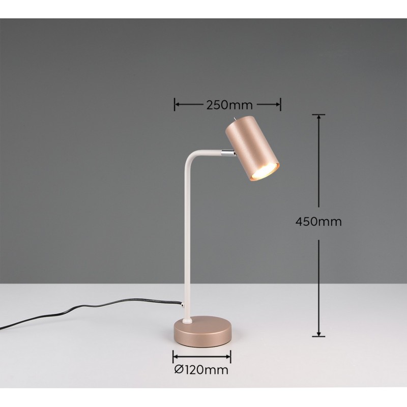 Trio Lampa Stołowa Marley 512400165 Brązowy I Odcienie Brązu
