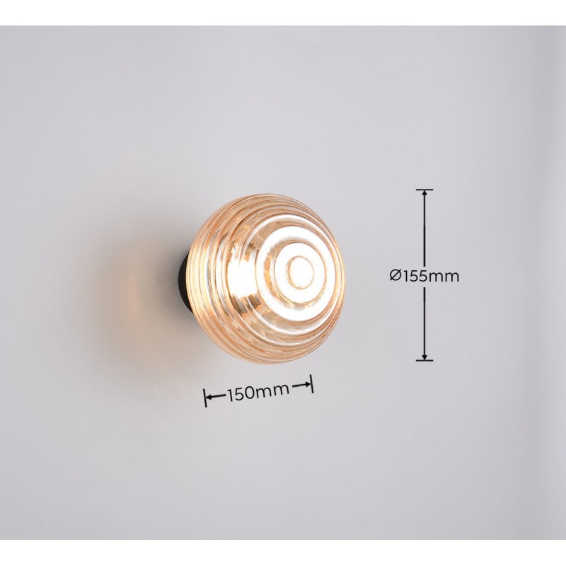 Rl Kinkiet Earl R27771113 Czarny, Czarny