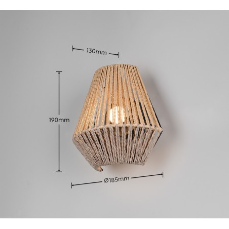 Rl Kinkiet Lira R25991126 Brązowy I Odcienie Brązu, Czarny