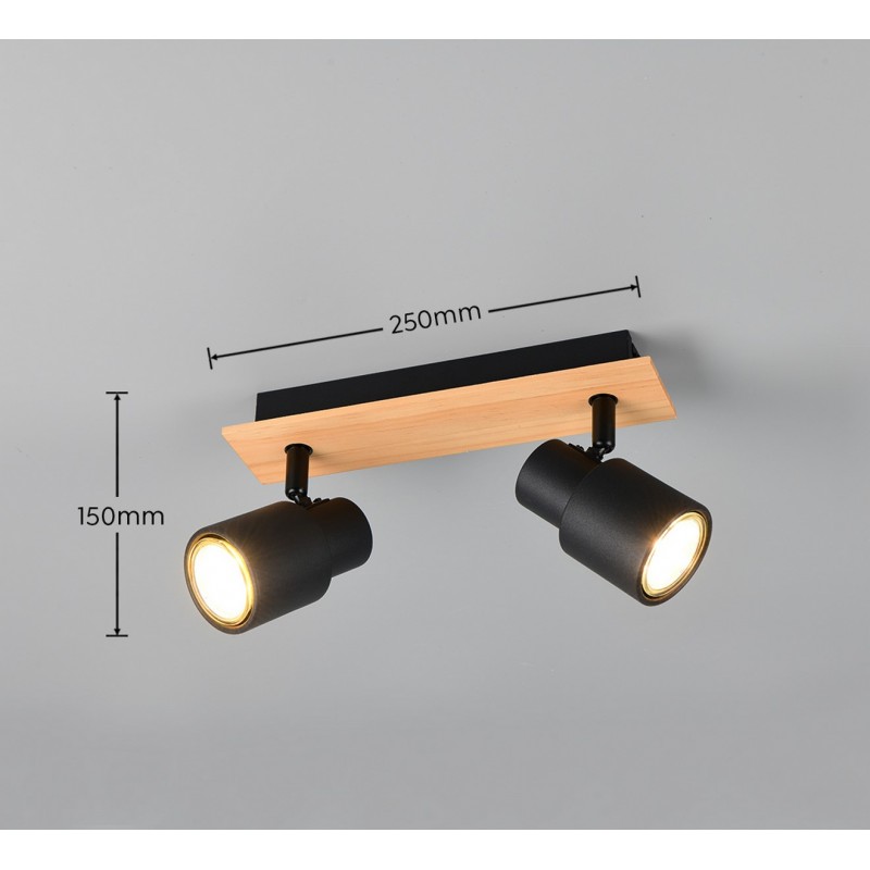 Rl Reflektor Ścienny Pierre R81982032 Czarny